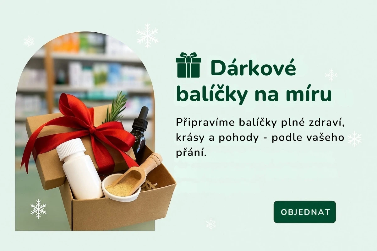 Nabídka dárkových a vánočních balíčků lékárny Kunštát