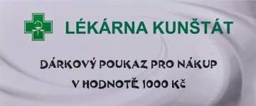 Dárkový poukaz v hodnotě 1000 Kč lékárna Kunštát