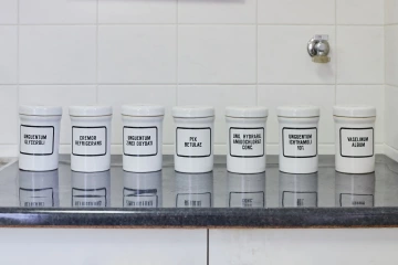 Historické laboratorní vybavení lékárna Kunštát